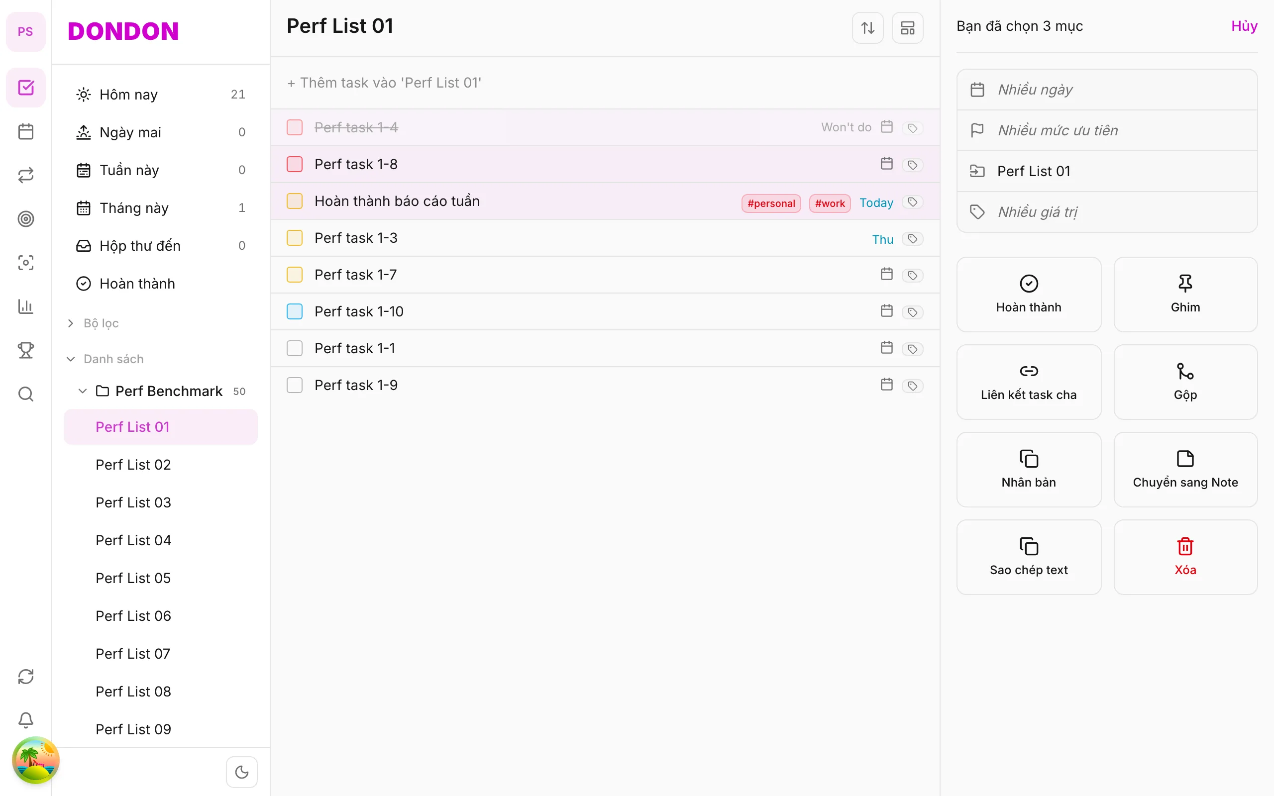 Gộp task (web/desktop)